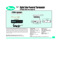 Thumbnail of document Data Sheet - DRFT Digital Solar-Powered Thermometer